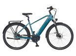 E-Bike PROPHETE "Geniesser 5.0 mit Gates Riemenantrieb" Gr. 52, blau (blau, schwarz), Elektrofahrräder, Herren, 50cm, 28 Zoll (71,12cm), Suntour Parallelogramm Federsattelstütze
