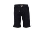 Shorts BLEND "Shorts BHLenno", Herren, Gr. M, N-Gr, schwarz, Obermaterial: 55% Baumwolle CO. 45% Leinen LI., Hosen Shorts