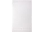Badetuch LACOSTE "LCASUAL", blanc, B:90cm L:150cm, Frottier, Obermaterial: 100% Baumwolle, Handtücher, Badetuch, mit Label-Applikationen