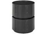 Novel Nachtschrank, Schwarz, Holzwerkstoff, 2 Schublade(n) Schubladen, 40x50x40 cm, Schlafzimmer, Nachttische