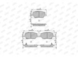 JURID Bremsbelagsatz, Scheibenbremse 573610j für JEEP Fiat ALFA ROMEO