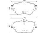 HELLA Bremsbelagsatz, Scheibenbremse 8db355025781 für Mercedes