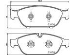 HELLA Bremsbelagsatz, Scheibenbremse 8db355016031 für VW (SVW) Audi