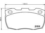 HELLA Bremsbelagsatz, Scheibenbremse 8db355012871 für LAND ROVER