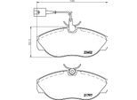 HELLA Bremsbelagsatz, Scheibenbremse 8db355018891 für Peugeot FERRARI Citroën Fiat