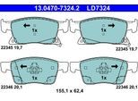 ATE Bremsbelagsatz, Scheibenbremse Ceramic 13047073242 für Vaughall Opel
