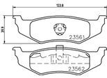 HELLA Bremsbelagsatz, Scheibenbremse 8db355018661 für GM DODGE Chrysler