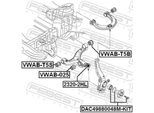 FEBEST Radlagersatz dac49880048mkit Vorderachse für VAG