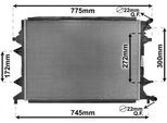 VAN WEZEL Niedertemperaturkühler, Ladeluftkühler 58002370 für VW