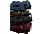 Schlupfjeans CREATION L PREMIUM, Damen, Gr. 24, Kurzgrößen, bordeaux, 91% Baumwolle, 6% Polyester, 3% Elasthan, unifarben, lang, Jeans Schlupfjeans