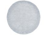 Hochflor-Teppich TOM TAILOR HOME "Shaggy Teppich Cozy", grau, H:25mm Ø:100cm, Polyester, Teppiche, Uni Farben, auch in Pastell Farben, weich & kuschelig