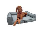 Tierlando ® Orthopädisches Hundebett GUSTAV SCANDI CHIC Große Hunde XL Hundesofa