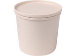 Frischhaltedose AWAVE "AWAVE", beige (natur), H:10,1cm Ø:10,4cm, Kunststoff, Lebensmittelaufbewahrungsbehälter, Frischhaltedose, mit rPET