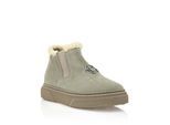 Bootsschuh PHILIPP PLEIN "Stiefel Niedrig Flach", Mädchen, Gr. 34, Normalschaft, 06, beige, Schuhe Bootsschuh