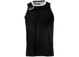 Sporttop KEMPA "TankTop REVERSIBLE Kids", Mädchen, Gr. 164, schwarz (schwarz, weiß), Obermaterial: 100% Polyester PES., Tops Sporttop