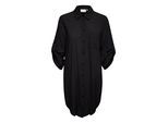 Blusenkleid KAFFE "Hemd KApauline", Damen, Gr. 34, N-Gr, schwarz (schwarz deep), Obermaterial: 100% Baumwolle CO., Blusen Blusenkleid
