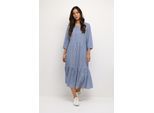 Kleid A-shape blue white