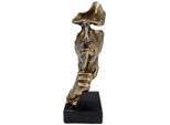 Skulptur Ian Schwarz/goldfarben
