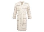 Unisex-Bademantel CARL ROSS "supercombed light" Gr. XL, beige (sanftes weiß, khaki), L:115cm, Frottier, Hausmäntel, Unisex-Bademantel, Kimono