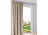 Vorhang HEINE HOME Gr. 3, beige, B:140cm H:225cm, Polyester, Gardinen, Vorhang