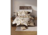 Bettwäsche WÄSCHEPUR Gr. 1, sesam, champagner, bedruckt, B/L: 135cm x 200cm, Feinbiber, B/L: 80cm x 80cm, 2, Feinbiber, 100% Baumwolle, Bettwäsche, Bettwäsche