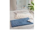 Badematte HEINE HOME Gr. 5, blau (hellgrau), rechteckig (80cm x 150cm ), 1 Stk., Badematten, Badematte