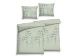 Bettwäsche FLORELLA "Fina salbei Soft-Touch Satin, 50% Baumwolle, 50% Viskose", grün (salbei), B/L: 140cm x 200cm, 2 Stk., 2 Stk., Satin, B/L: 70cm x 90cm, Satin, Obermaterial: 50% Baumwolle CO. 50% Viskose CV. Obermaterial: 50% Baumwolle CO. 50% Viskose CV., Bettwäsche, Bettwäsche