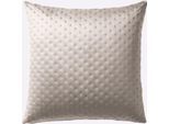 Kissenhülle HEINE HOME, beige (champagner, beige), B:80cm L:80cm, Polyester, 100% Polyester, Kissenbezüge, Kissenhülle
