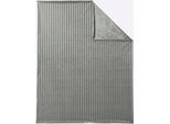 Plaid HEINE HOME, grau, B:150cm L:200cm, 100% Polyester, Wohndecken, Plaid