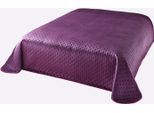 Tagesdecke HEINE HOME Gr. 1, lila (violett, burgund), B:135cm L:210cm, 100% Polyester, Tagesdecken, Tagesdecke