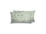 Kissenbezüge FLORELLA "Fina salbei Soft-Touch Satin, 50% Baumwolle, 50% Viskose", grün (salbei), B:40cm L:80cm, Satin, Obermaterial: 50% Baumwolle CO. 50% Viskose CV., Kissenbezüge, Kissenbezüge
