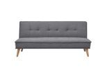 Mid.you Schlafsofa, Grau, Holz, Kiefer, vollmassiv, 3-Sitzer, 181x82x85 cm, Reach, Bsci, Liegefunktion, Rücken echt, Kinder- & Jugendzimmer, Jugendmöbel, Jugendsofas