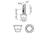 PHILIPS Glühlampe 85126whv2s1 für Volvo MAN Citroën LEXUS Mercedes RENAULT