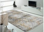 Teppich OCI DIE TEPPICHMARKE "IMPRESSION VERA", bunt (grau, multi), B:67cm H:8mm L:130cm, Viskose, Teppiche, Teppich, Vintage, feine Fransen, leichter Glanz durch Viskose, Wohnzimmer