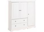 Kleiderschrank OTTO HOME "Melissa, Kinderkleiderschrank", weiß, Schränke, Kleiderschrank, Wäscheschrank,aus massivem Kiefer, mit Sockelleiste, Breite 138 cm