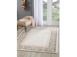Teppich SANAT "Harmony 3206, auch als Läufer" Gr. 3, braun, B:120cm H:12mm L:160cm, Kunstfaser, Teppiche, Teppich, Wohnzimmer, Kurzflor, modern, Bordüre,Schlafzimmer