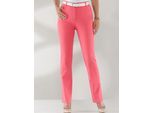 Bequeme Jeans CLASSIC BASICS, Damen, Gr. 24, Kurzgrößen, rot (korallenrot), 97% Baumwolle, 3% Elasthan, unifarben, lang, Jeans