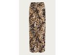 Stoffhose KAFFE "Casual Hose KAthora", Damen, Gr. 36, N-Gr, beige (leopard print), Obermaterial: 100% Viskose LENZING ECOVERO CV LenzEcov., Hosen Stoffhose