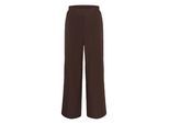 Stoffhose KAFFE "Casual Hose KAbeatrice", Damen, Gr. 36, N-Gr, braun (seal braun), Obermaterial: 92% Polyester PES. 8% Elasthan EL., Hosen Stoffhose