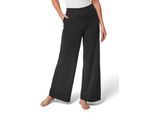Dehnbund-Hose FEEL GOOD, Damen, Gr. 24/25, Kurzgrößen, schwarz, 70% Polyester, 30% Viskose, unifarben, Hosen