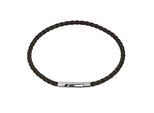 Armband MARC LAUDER "MBA01RS", schwarz braun, Armbänder, Herren, 21,5cm, Leder, Armband
