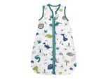 Babyschlafsack SCHLUMMERSACK "Schlafsack ohne Füßen 0.5 Tog" Gr. 80, grau (dinosaurier), Schlafsäcke, Baby, L: 80cm, Obermaterial: 50% Baumwolle CO(Bio). 50% Viskose CV., L:80cm