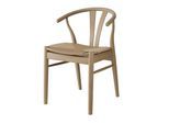 Stuhl HAMMEL FURNITURE "Frida, Massivholz mit gepolsterter Sitzfläche - hoher Komfort", weiß geölt, weiß geölt, beige, B:53cm H:75cm T:54cm, Massivholz, Stühle, Stuhl, Massivholz, gepolsterte Sitzfläche, versch. Farbvarianten