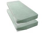 Spannbettlaken OTTO HOME "Desner3, Mikrofaser-Fleece, Cashmere-Touch", grün (jade), B:90cm L:200cm, Microfaser, Obermaterial: 100% Polyester, Bettlaken, Spannbettlaken, für Matratzen bis 20cm Höhe, kuschelig & weich, Bettlaken