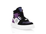 Sneaker PHILIPP PLEIN "Hexagon", Jungen, Gr. 24, Normalschaft, 7302, lila, schwarz, Schuhe Sneaker