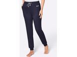 Dehnbund-Hose FEEL GOOD, Damen, Gr. 24/25, Kurzgrößen, marine, weiß, 50% Baumwolle, 50% Polyester, unifarben, Hosen