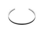 Armband MARC LAUDER "MBA06BS", schwarz, Armbänder, Herren, inner diameter 6cm, Edelstahl Leder, Edelstahl, Leder, Armband