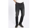 Bequeme Jeans MARCO DONATI, Herren, Gr. 24, Unterbauchgrößen, schwarz denim, 99% Baumwolle, 1% Elasthan, unifarben, lang, Jeans