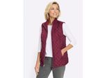 Wendeweste CLASSIC BASICS, Damen, Gr. 38, bordeaux, 90% Polyester, 10% Polyamid, Innenseite:100% Polyester, Wattierung:100% Polyester, unifarben, Westen