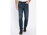 Bequeme Jeans MARCO DONATI, Herren, Gr. 24, Unterbauchgrößen, dunkelblau denim, 98% Baumwolle, 2% Elasthan, unifarben, lang, Jeans